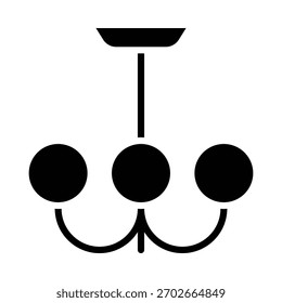 Modelo de design de vetor de ilustração de ícone de lâmpada de suspensão
