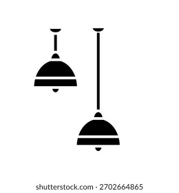 Modelo de design de vetor de ilustração de ícone de lâmpada de suspensão