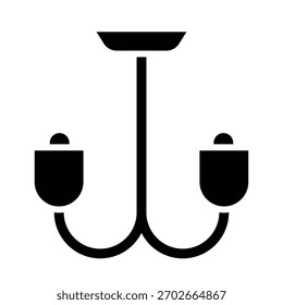 Modelo de design de vetor de ilustração de ícone de lâmpada de suspensão