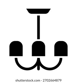 Modelo de design de vetor de ilustração de ícone de lâmpada de suspensão