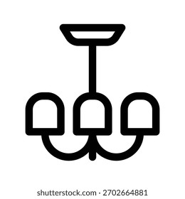 Modelo de design de vetor de ilustração de ícone de lâmpada de suspensão