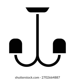 Modelo de design de vetor de ilustração de ícone de lâmpada de suspensão