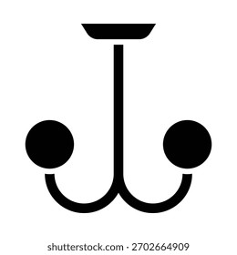 Modelo de design de vetor de ilustração de ícone de lâmpada de suspensão