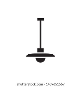 Hanging lamp Icon, lamp symbol, vector