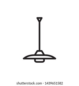 Hanging lamp Icon, lamp symbol, vector