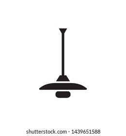 Hanging lamp Icon, lamp symbol, vector
