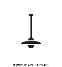 Hanging lamp Icon, lamp symbol, vector