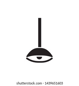 Hanging lamp Icon, lamp symbol, vector