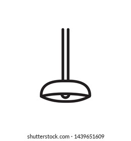 Hanging lamp Icon, lamp symbol, vector