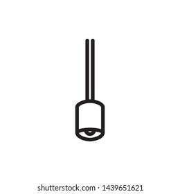 Hanging lamp Icon, lamp symbol, vector