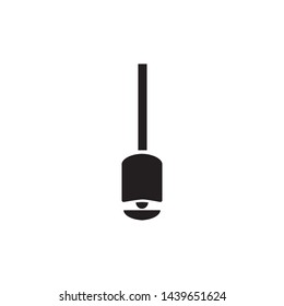 Hanging lamp Icon, lamp symbol, vector