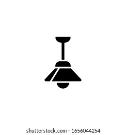 Plantilla de icono de la lámpara colgante. Ilustración del vector  