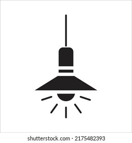 hanging lamp icon vector design template