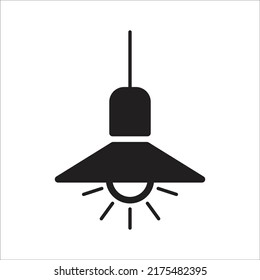 hanging lamp icon vector design template