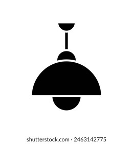 hanging lamp icon vector design template simple and clean