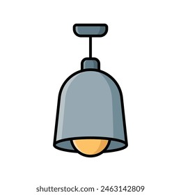 hanging lamp icon vector design template simple and clean