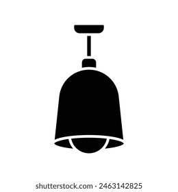 Icono de lámpara colgante Plantilla de diseño de Vector simple y limpia