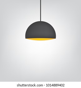hanging lamp icon- vector illustration
