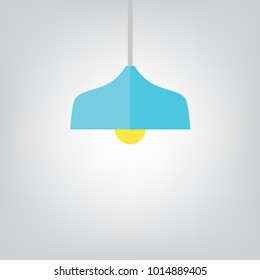 hanging lamp icon- vector illustration