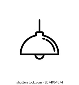 hanging lamp icon vector illustration logo template for many purpose. Isolated on white background.
