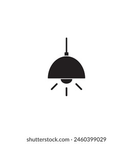 Icono de lámpara colgante Ilustración de Vector Diseño de logotipo