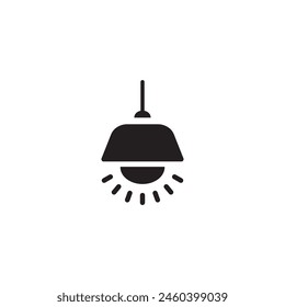 hanging lamp icon vector ilustration logo design