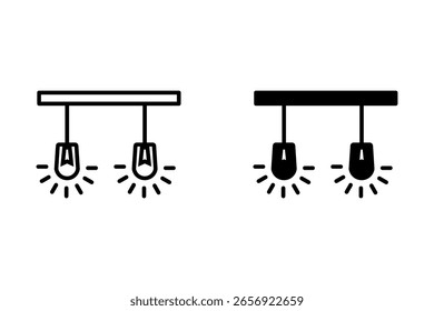 Hängelampe, Symbol, Vektor auf modischem Design auf weißem Hintergrund
