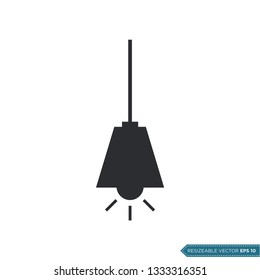 Hanging Lamp Icon Vector Template