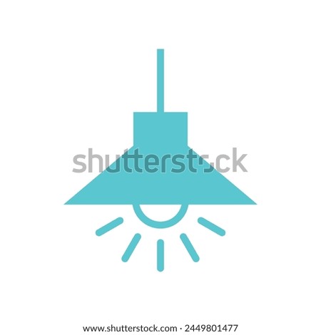 Hanging Lamp Icon Vector Template illustration design