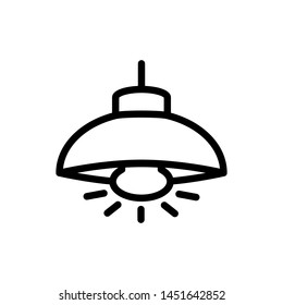 hanging lamp icon vector trendy flat design