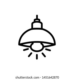 hanging lamp icon vector trendy flat design