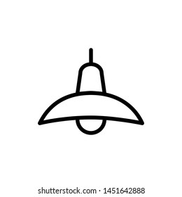 hanging lamp icon vector trendy flat design