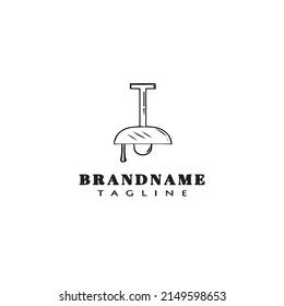 hanging lamp logo icon design template black modern isolated vector