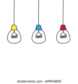 Hanging lamps.