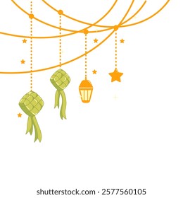 Hanging Lantern Decoration. Eid Mubarak Ketupat Lantern. Islamic Lantern