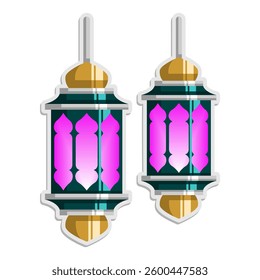 hanging lantern lamp jand draw style