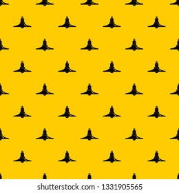 Hanging lantern pattern seamless vector repeat geometric yellow for any design