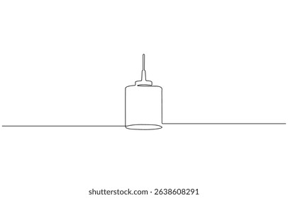 Hanging lanterns in one line drawing. Horizontal banner in minimalistic Industrial style. single continuous line drawing, Vector illustration. Line art of pendant lamp.