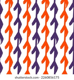 Motif harmonieux de branche de liane suspendu. Arrière-plan feuilles de automne. Motif de bande verticale. Brosse à papier floral. Texture naturelle organique. La brosse à peinture frotte le fond d'écran design. Ornement dessiné à la main