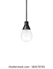 Hanging light bulb 