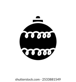 Ícone de luz suspensa para decoração de Natal e Ano Novo, Lâmpada de luz decorativa ícone preenchido, Lâmpada de luz suspensa ícone plano