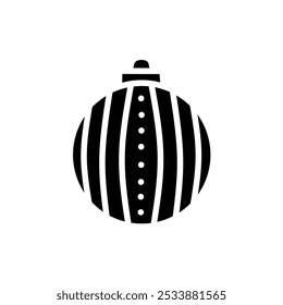 Hanging Light Icon for Christmas and New Year Decoration, Decorative Light Bulb Filled Icon, Hanging Light Bulb Flat Icon