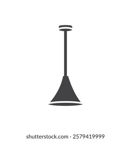 Hanging light icon Simple thin line flat symbol