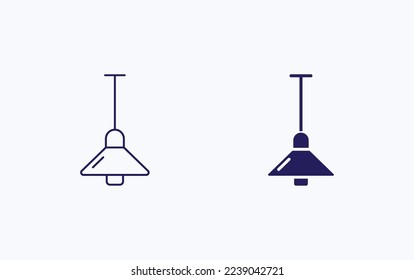 Hanging Light vector illustration icon