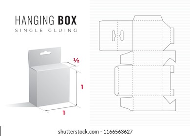 Box Packaging Die Cut Template Design Stock Vector (Royalty Free ...