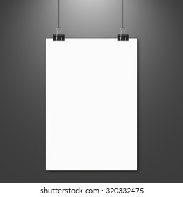 hanging paper sign