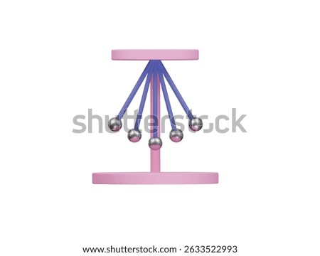 hanging pendulum icon 3d illustration render

