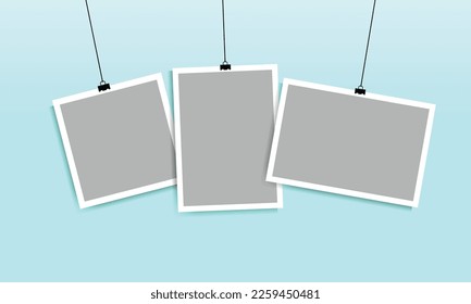 Hanging photo frame in different sizes design