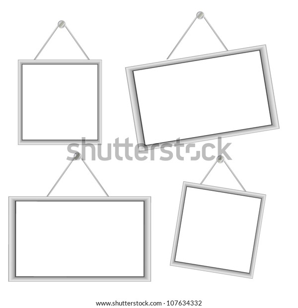 Hanging Picture Frame Stock Vector (Royalty Free) 107634332