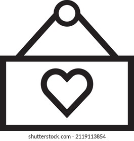 Poster mit Herzsymbol